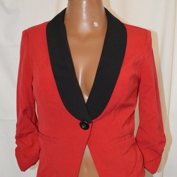 Red and Black Blazer - Picture 2 of 4